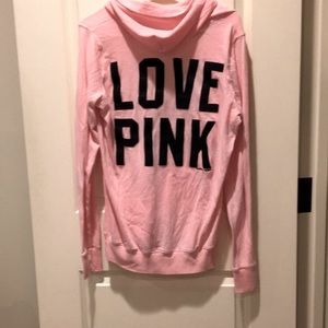Victoria’s Secret 2009 LOVE PINK embroidered lightweight pullover hoodie size XS